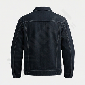 Veste en jean en coton pour homme de haute qualité, devant droit, style décontracté, vêtements d'hiver, processus de revêtement personnalisé, style formel, vêtements d'extérieur - Product Image 2