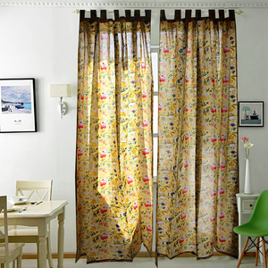 Cortinas eclécticas Frida cortinas Boho decoración cortina paneles hogar DOS PANELES regalo de Navidad - Product Image 6
