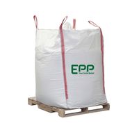 Kantong Jumbo Bulk 1000Kg 1500Kg 2000Kg PP Tahan Lembab dengan Ritsleting Atas FIBC Bersertifikat ISO Ukuran Kustom untuk Tepung Pakan Konstruksi
