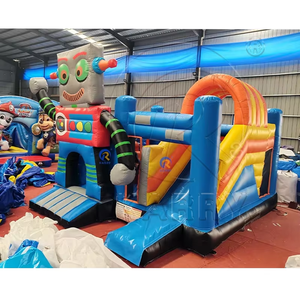 Factory Price Blue Inflatable Bouncy Castle Durable PVC Outdoor Party Jumping Castle Large Inflatable <b>Trampoline</b> for Kids - Product Image 3