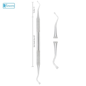 Instrument de remplissage dentaire sur mesure de qualité supérieure, pointe en acier inoxydable taille 1/1, manche solide 4,25 pouces, certifié CE - Product Image 1