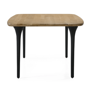 Solid Mango <b>Wooden</b> Handcrafted Soft Edges Industrial With Modern Cast Metal <b>Legs</b> Sandblasted & Black Finish Kitchen <b>Dining</b> <b>Table</b> - Product Image 4