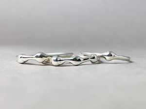 Anillos apilables minimalistas de triple banda, venta al por mayor, joyería de diseño clásico a la moda, joyería de plata de ley 925 a la moda - Product Image 3