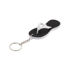 Llavero Personalizado Texy de EVA con Diseño de Chanclas, Mosquetón Promocional Personalizable - Product Image 1