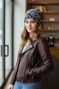 Bonnet en tricot jacquard épais et chaud de haute qualité, personnalisé, tendance, en acrylique pour l'hiver, pour la plage et les affaires - Product Image 6