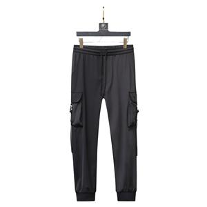Pantalones de jogging para hombre, pantalón OEM 100% de algodón, ajustados, color caqui, con bolsillos - Product Image 1
