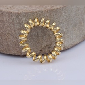 Spiral Twisted Band Design for Women Statement <b>925</b> <b>Silver</b> <b>Ring</b> Handmade in India Elegant Artistic Everyday Wear - Product Image 4