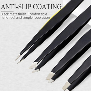 Recién llegado, pinzas para cejas, el mejor diseño, instrumentos de belleza de acero inoxidable con impresión de logotipo personalizado - Product Image 5
