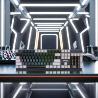 Clavier mécanique filaire Clavier de jeu rétroéclairé RVB pour Gamer Bureau Ordinateur portable Clavier de jeu USB