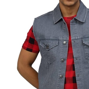 High Quality Winter Denim <b>Vest</b> for Men Streetwear Custom Logo Classic Look 100% Cotton Quick Dry Down Filled <b>Heated</b> - Product Image 6