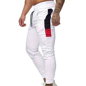 กางเกงวิ่งเอวสูงของผู้ชายทรงสลิมฟิตชุดออกกำลังกายระบายอากาศได้ดีสำหรับวิ่งลำลองด้านหน้ามีกระเป๋าหน้าเรียบแฟชั่น - Product Image 6