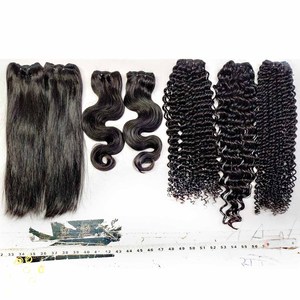 High Quality 100% Natural Smooth Indian Single Donor Hair <b>Extensions</b> Long Lasting with Alignment Cuticles Unprocessed - Product Image 5