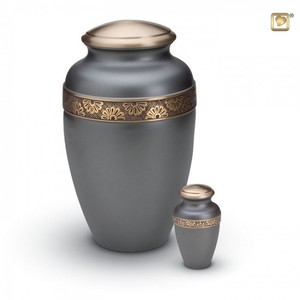 Urne en métal aluminium fini en bois pour cendres Urnes de crémation en laiton faites à la main décoratives et design antiques pour cendres - Product Image 5