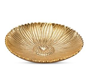 Tazón para servir de forma Irregular chapado en oro/níquel de aluminio, diseñador de Metal, tazón indio para servir frutas de esmalte blanco barato - Product Image 3