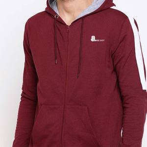 Ensemble de survêtement à capuche zippé à blocs de couleurs pour hommes personnalisés hiver Streetwear sweat-suit respirant fermeture à cordon 2 en 1 imprimé - Product Image 5