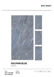 Azulejos de porcelana de la Serie Dorada de 600x1200mm de alta calidad, superficie antideslizante brillante, azulejos de cerámica modernos de gran formato para el hogar - Product Image 5