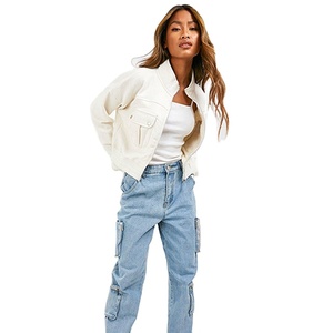 Veste en coton épaisse unisexe personnalisée, vêtements d'hiver de haute qualité pour femmes, veste confortable à plusieurs poches, vestes pour femmes - Product Image 2