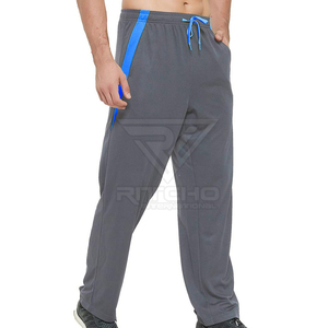 Pantalons pour hommes décontractés professionnels en stock, logo personnalisé, coupe droite, mi-léger, 100% coton, séchage rapide, respirant, été - Product Image 5