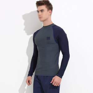 Camisetas de compresión ligeras con logotipo personalizado para hombre, camisetas de manga larga para gimnasio para BJJ MMA, Impresión de transferencia de calor, Nailon/poliéster - Product Image 3