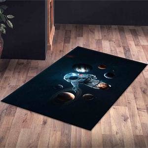 พรมพิมพ์ลายกาแล็กซี่กาแล็กซีสำหรับตกแต่งภูมิทัศน์อวกาศ พรมเนื้อนุ่มแบบไม่ทอ - Product Image 5