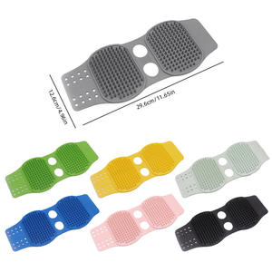 <b>Pet</b> Grooming Supplies Double-Sided Thermoplastic Rubber <b>Bath</b> Massage Gloves & Brushes for Cats Dogs - Product Image 5