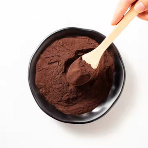 Polvo de cacao alcalinizado natural de grado alimenticio Chocolate negro oscuro marrón en bolsa Procesado holandés - Product Image 4