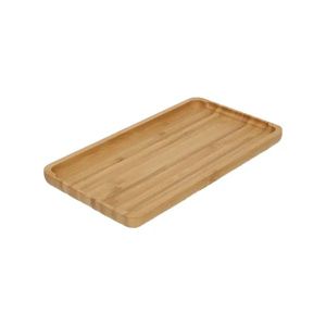 Plateau de service rectangulaire Continenta, plateau en bois, plateau en bois de caoutchouc, vente en gros, plateau de service alimentaire en bois personnalisé, grande et petite taille, avec poignée - Product Image 4