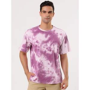 100% cotton T-<b>shirt</b> for men loose fit printed Wholesale Custom Your Brand Logo 100% Cotton Blank Men tie dye acid wash T <b>Shirt</b> - Product Image 5