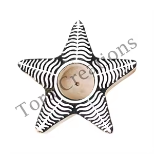 เชิงเทียนที่ทำจากไม้ดีไซน์ดอกบัวที่ทำจากไม้คุณภาพสูงโคมไฟเหยือกเทียนสำหรับตกแต่งบ้านสำหรับคริสต์มาสอีสเตอร์ - Product Image 6