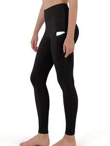Overoles Transpirables Ecológicos 100% Algodón con Forro Polar y Bolsillos para Mujer - Pantalones Térmicos para Yoga y Ejercicio de Primavera - Product Image 1
