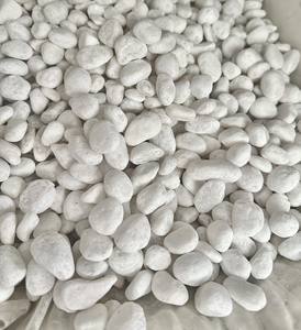 Tumble en marbre Cailloux blancs Pierres blanches paysage - Product Image 6