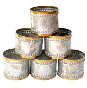 Huge Demand on High Quality Round Shape Metal Galvanized <b>Napkin</b> Ring with <b>Silver</b> Ring for Wedding and Restaurant Use - Product Image 6
