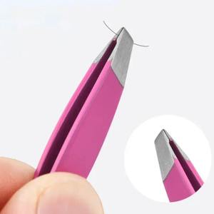 Durable Stainless Steel <b>Eyebrow</b> Tweezers <b>Hair</b> <b>Removal</b> Eyelash Extension Tweezer - Product Image 4