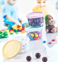 Ensemble de 3 contenants de rangement en plastique PP Afossa, 700 ml, sans BPA, couvercles hermétiques, empilables, injection, design moderne, rangement alimentaire pour la cuisine