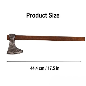 Venta al por mayor personalizado de alta calidad OEM ODM servicio hacha de supervivencia hoja de acero al carbono forjada a mano con mango de madera de rosa - Product Image 5