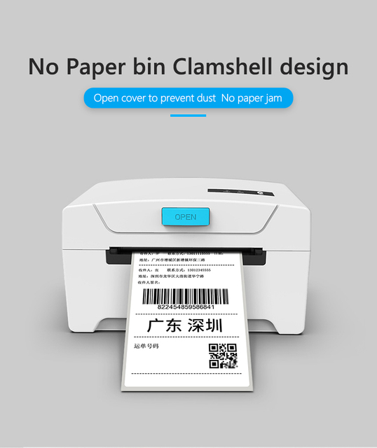 High Speed 80mm Desktop Thermal Label Printer for Shipping and Warehouse