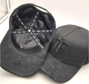 หมวกแก๊ป 5 แผง แบบดันดี้ ผ้าหนังกลับ ซับในผ้าซาติน ปักลายเพชร สำหรับผู้ชาย - Product Image 6