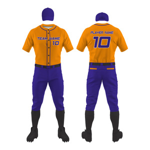 Professional Men <b>Baseball</b> Uniform Full <b>Set</b> Custom Sublimation Printed Jersey and Pants OEM ODM Manufacturer Pakistan - Product Image 1