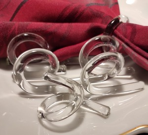 Rond de serviette rond en bois et résine Vaisselle Rond de serviette en vrac de mariage de haute qualité - Product Image 1