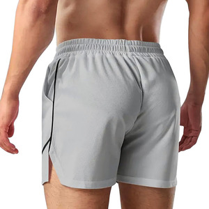 2025 Custom Made Men's Running Shorts Quick Drying Breathable Sportswear Mesh High Waist Solid Elastic Waist Closure <b>Knee</b> <b>Length</b> - Product Image 6