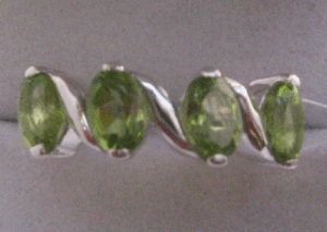 Shah Gems Women's Natural Peridot <b>Ring</b> in 925 Sterling <b>Silver</b> for Everyday Wear Cut Topaz Pink Sapphire with <b>Emerald</b> Cut Stone - Product Image 1