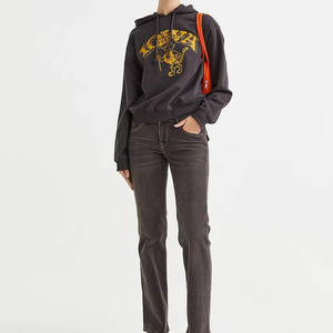 Vente en gros de pull épais en coton uni avec logo personnalisé pour femme, motif uni personnalisé et surdimensionné en couleur pour femme - Product Image 3