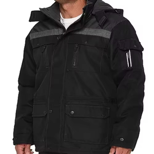 Chaqueta DE SEGURIDAD reflectante 2026 para guardia de seguridad, ropa de trabajo de invierno, chaqueta impermeable de secado rápido de poliéster Unisex de alta visibilidad - Product Image 4