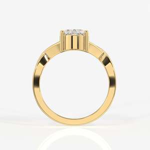 14K Gold Moissanite Diamond Engagement <b>Ring</b> Oval Cut Elegant and Luxurious - Product Image 4