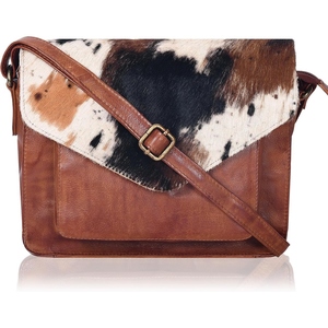 กระเป๋าสะพายไหล่แฟชั่นหนังวัวแท้สำหรับสุภาพสตรี กระเป๋าสะพายข้างลายกรวด - Product Image 3