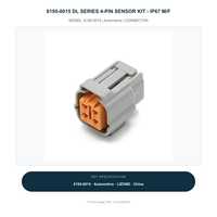 Kit de capteur 4 broches série DL 6195-0015 - Connecteur IP67 M/F avec joints et bornes (OEM direct usine)