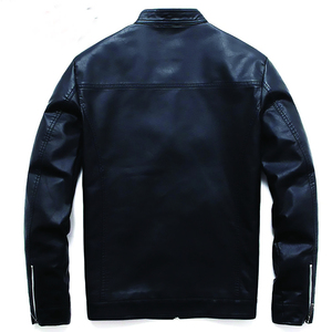 Chaqueta de Cuero para Hombre, Estilo Urbano, Textura Suave, Ajuste Cómodo, Construcción Duradera, Apariencia Elegante, Uso en Exteriores, Venta al Por Mayor - Product Image 3