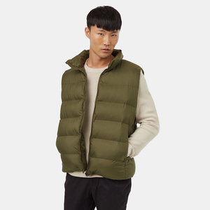Gilet matelassé d'hiver léger et chaud personnalisé OEM pour hommes Style décontracté avec fermeture éclair et respirant grande taille gilet décontracté - Product Image 1