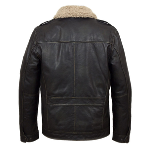 Chaquetas de cuero con cremallera frontal suelta de alta calidad impermeables a prueba de viento invierno cálido Hombres estilo de calle producto más vendido EE. UU. - Product Image 2