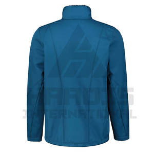 Anti pilling nueva venta al por mayor de los hombres de invierno estiramiento suave Shell chaqueta logotipo personalizado impermeable respetuoso del medio ambiente más exigente suave Shell - Product Image 5